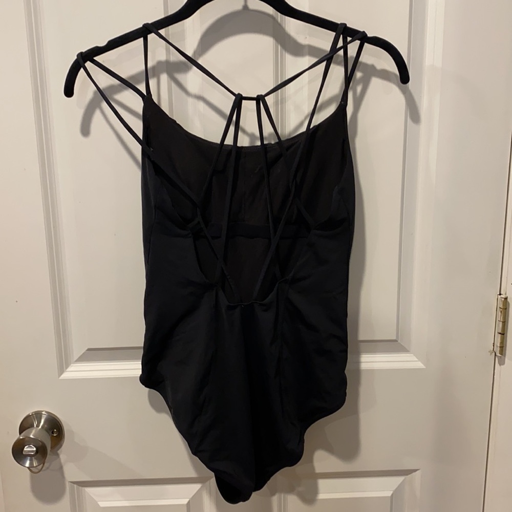 Althleta Black Strappy Back One Piece EUC - Picture 7 of 12